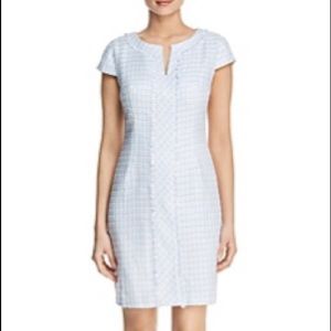 Karl Lagerfeld Paris blue tweed dress